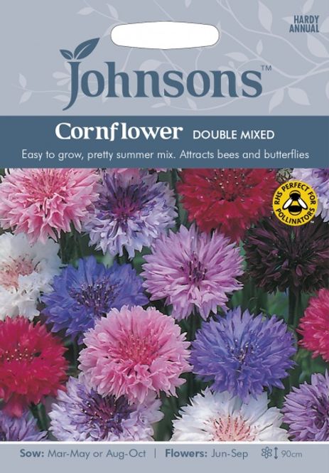 Hovedbilde Kornblomst 'Double Mixed' - Centaurea cyanus
