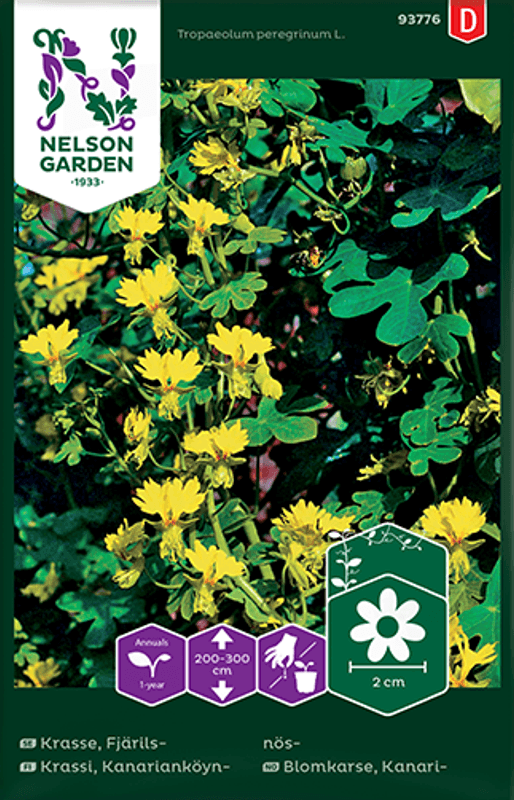 Kanariblomkarse - Tropaeolum peregrinum