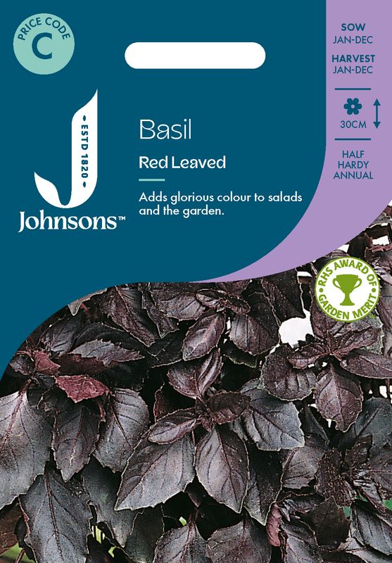 Basilikum 'Red leaved' - Ocimum basilicum, Rød